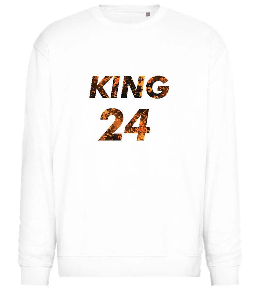 KING 24 Design - Comfort Essential Unisex Sweater_WHITE_front