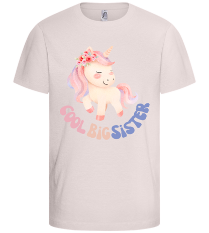 Cool Big Sister Pastel Unicorn Design - Basic kids t-shirt_LIGHT PINK_front