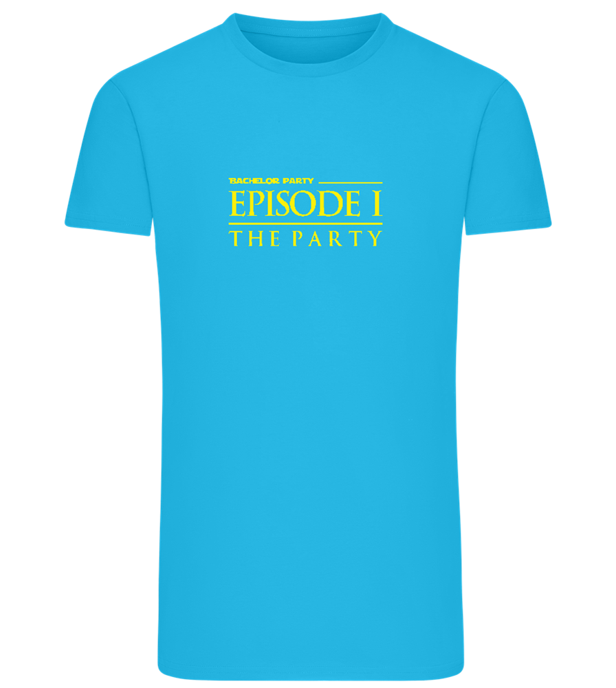 Episode 1 Design - Comfort men's fitted t-shirt_TURQUOISE_front