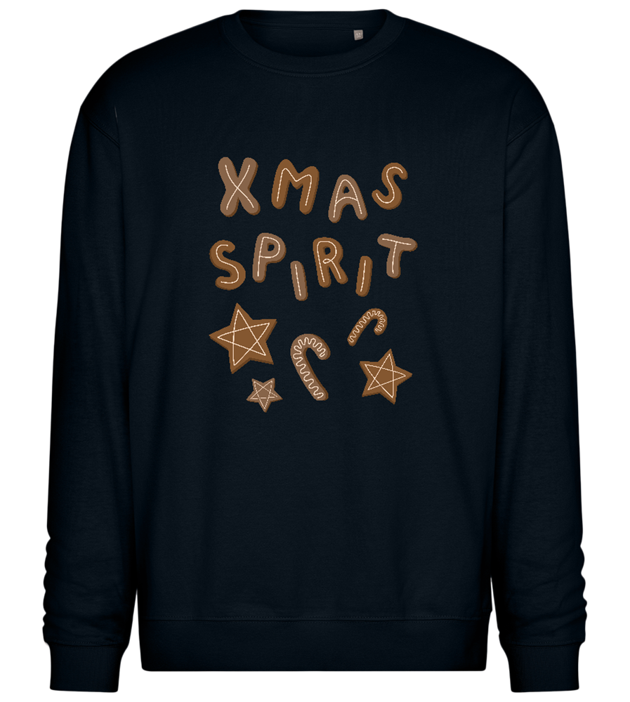 Xmas Spirit Cookies Design - Comfort Essential Unisex Sweater_BLACK_front