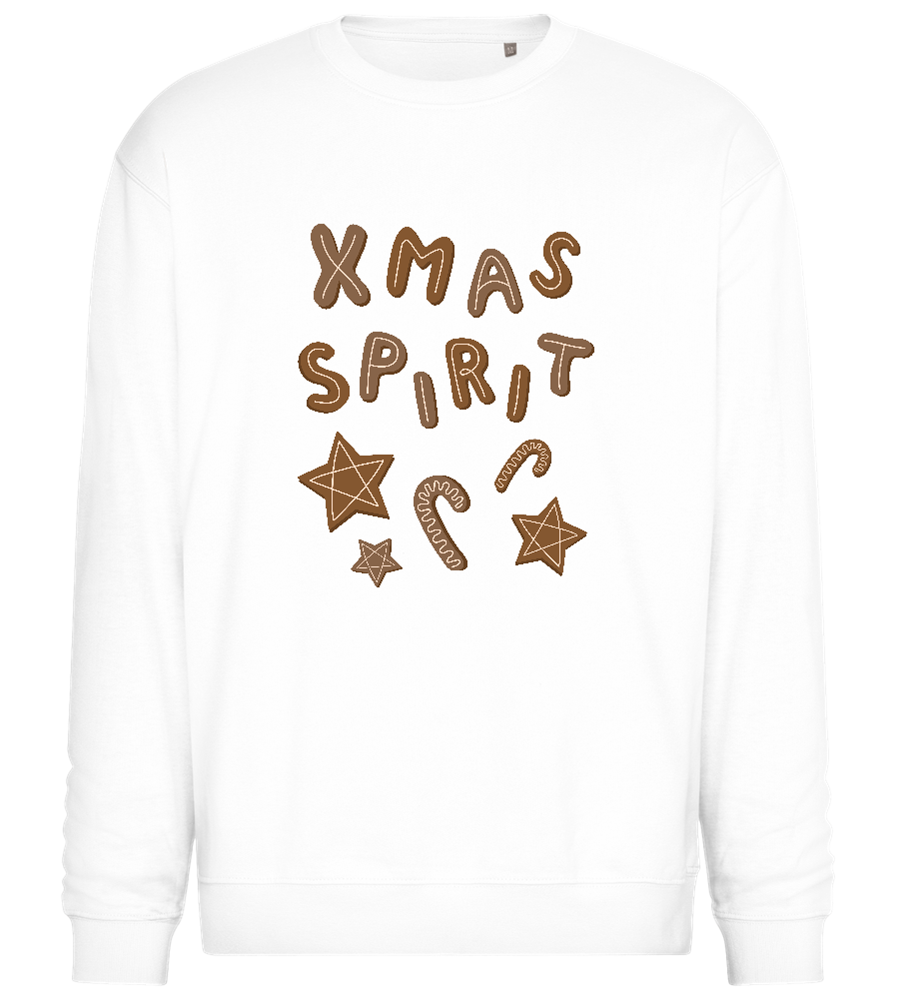 Xmas Spirit Cookies Design - Comfort Essential Unisex Sweater_WHITE_front