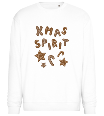 Xmas Spirit Cookies Design - Comfort Essential Unisex Sweater_WHITE_front