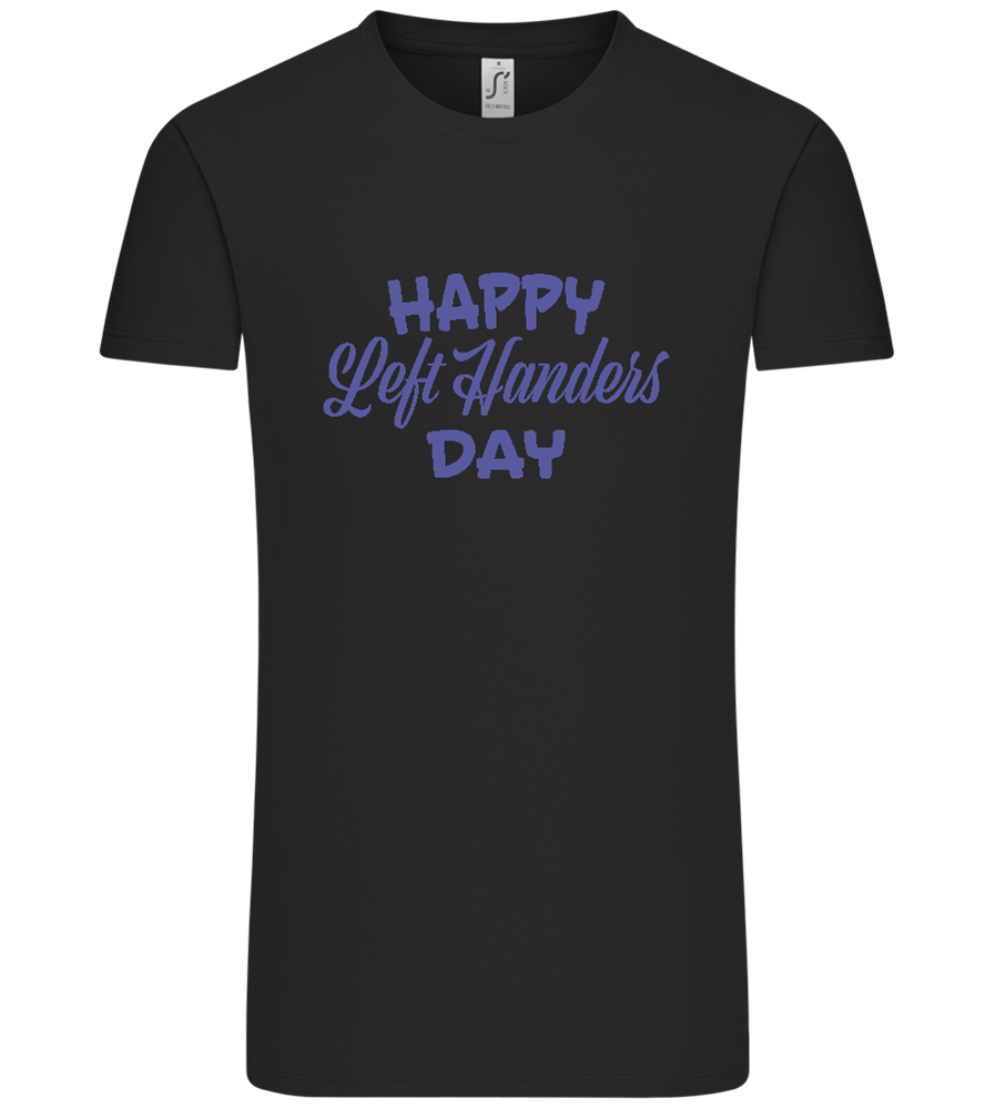 Happy Left Handers Day Design - Comfort Unisex T-Shirt_DEEP BLACK_front