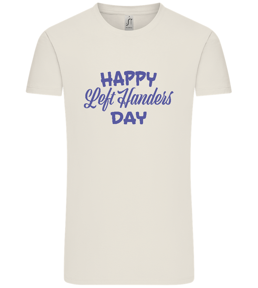 Happy Left Handers Day Design - Comfort Unisex T-Shirt_ECRU_front