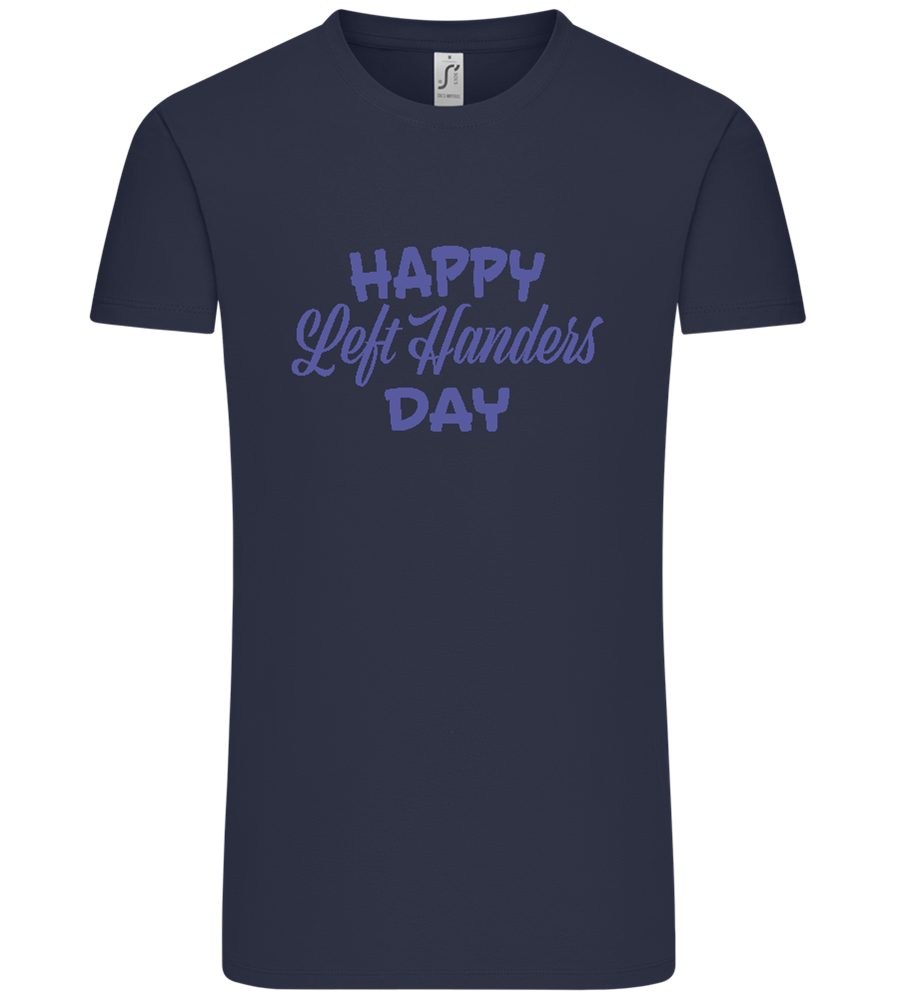 Happy Left Handers Day Design - Comfort Unisex T-Shirt_FRENCH NAVY_front