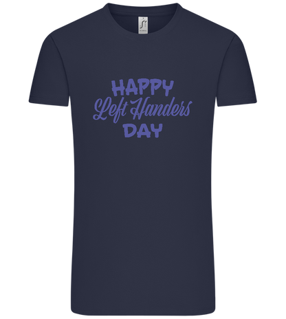 Happy Left Handers Day Design - Comfort Unisex T-Shirt_FRENCH NAVY_front