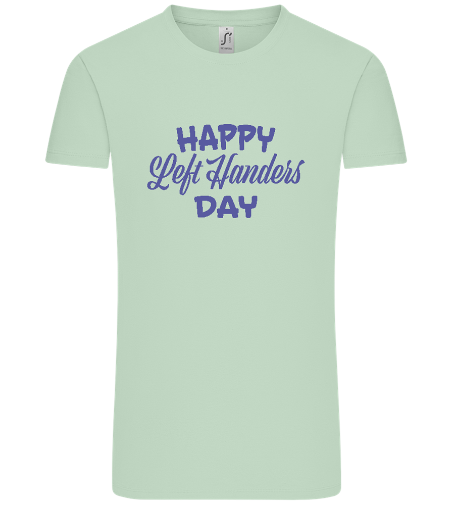 Happy Left Handers Day Design - Comfort Unisex T-Shirt_ICE GREEN_front