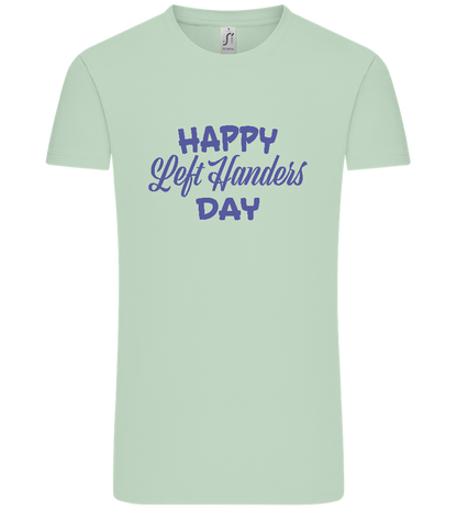 Happy Left Handers Day Design - Comfort Unisex T-Shirt_ICE GREEN_front