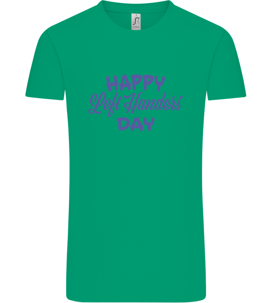 Happy Left Handers Day Design - Comfort Unisex T-Shirt_SPRING GREEN_front