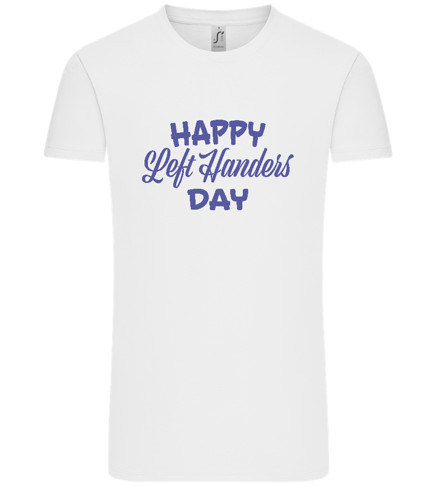 Happy Left Handers Day Design - Comfort Unisex T-Shirt_WHITE_front