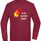 Ik Ga Als Een Raket Design - Comfort Essential Unisex Sweater_BORDEAUX_front