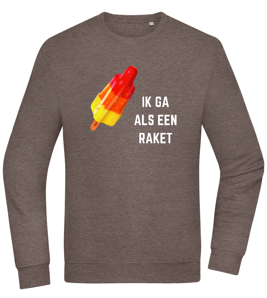 Ik Ga Als Een Raket Design - Comfort Essential Unisex Sweater_CHARCOAL CHIN_front