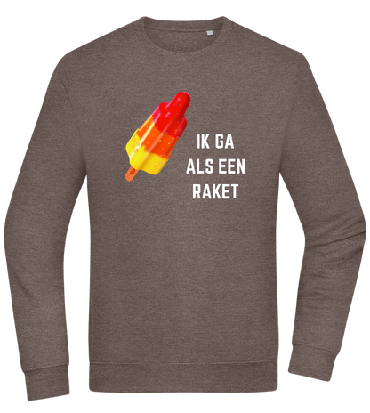 Ik Ga Als Een Raket Design - Comfort Essential Unisex Sweater_CHARCOAL CHIN_front