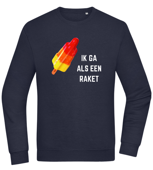 Ik Ga Als Een Raket Design - Comfort Essential Unisex Sweater_FRENCH NAVY_front