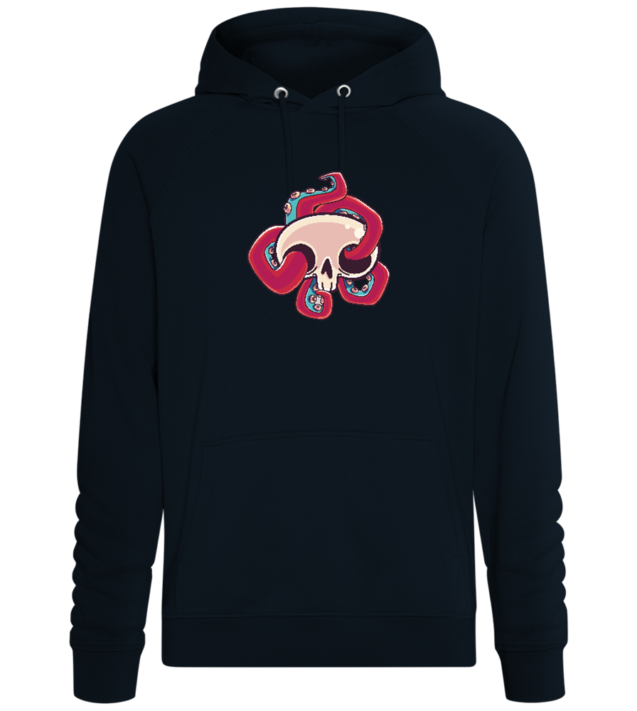 Squid Skull Design - Comfort unisex hoodie_BLACK_front