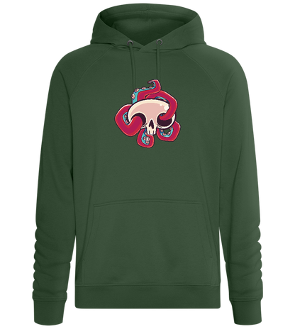 Squid Skull Design - Comfort unisex hoodie_GREEN BOTTLE_front