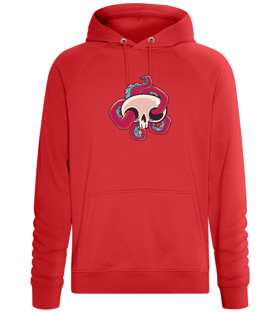 Squid Skull Design - Comfort unisex hoodie_RED_front