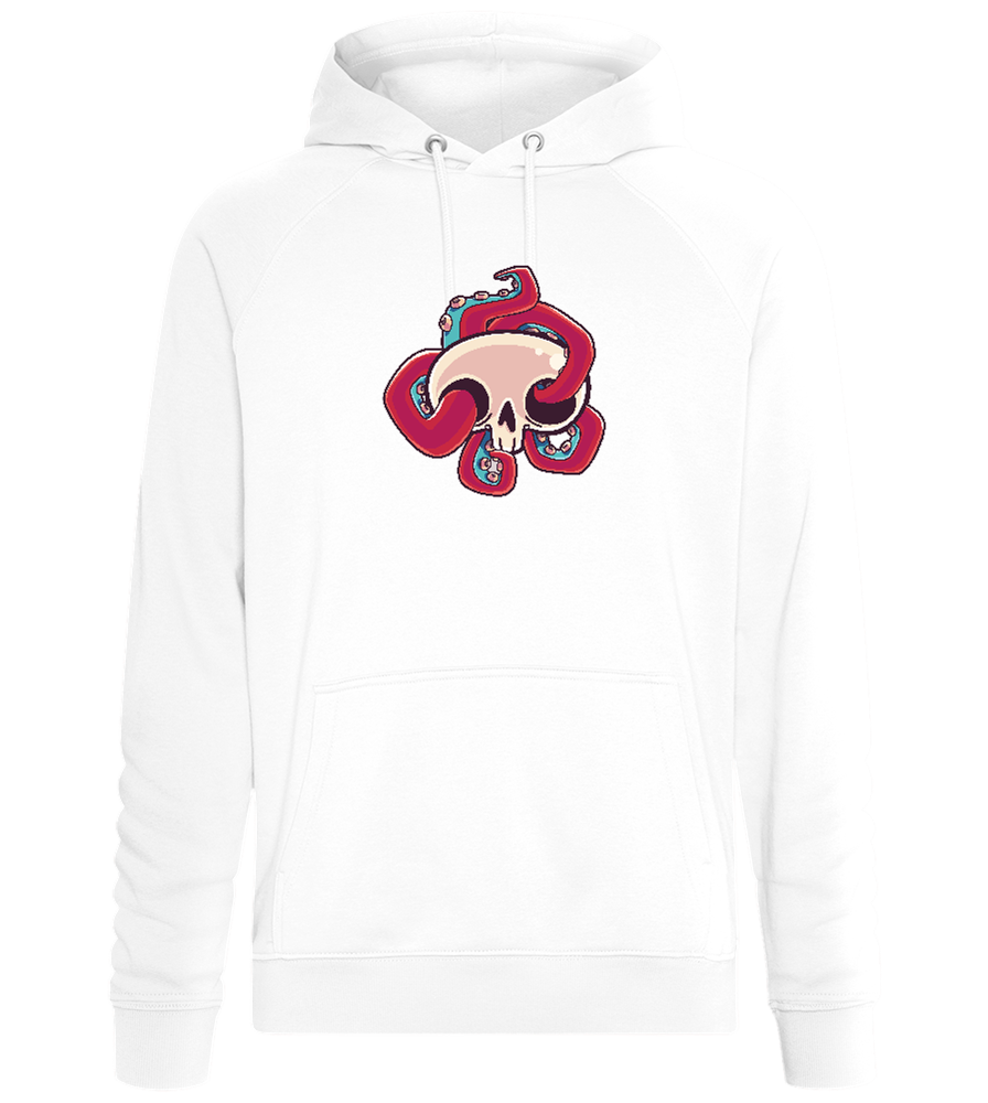 Squid Skull Design - Comfort unisex hoodie_WHITE_front