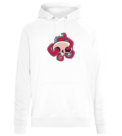 Squid Skull Design - Comfort unisex hoodie_WHITE_front