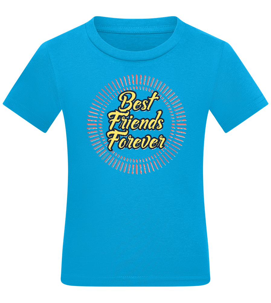 Best Friends Forever Design - Comfort kids fitted t-shirt_TURQUOISE_front