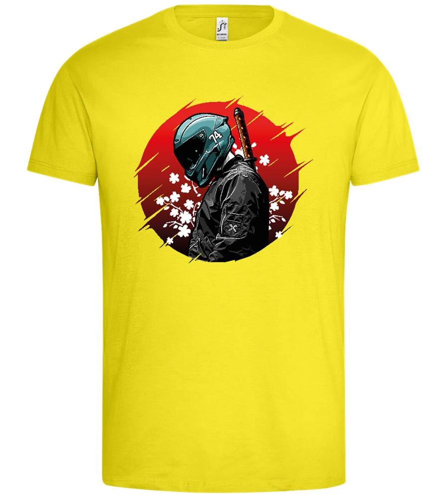 Red Samurai Design - Premium men's t-shirt_LEMON_front