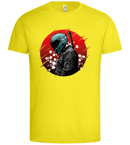 Red Samurai Design - Premium men's t-shirt_LEMON_front