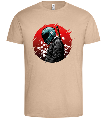 Red Samurai Design - Premium men's t-shirt_SAND_front