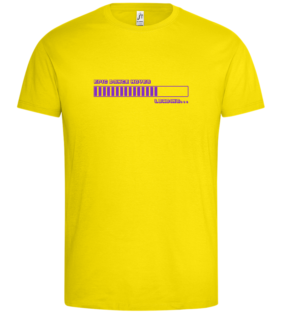 Epic Dance Moves Loading Design - Premium men's t-shirt_YELLOW_front