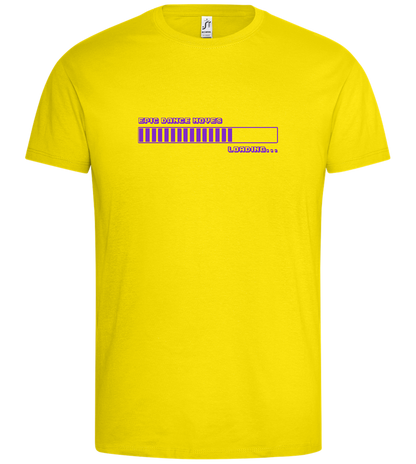 Epic Dance Moves Loading Design - Premium men's t-shirt_YELLOW_front