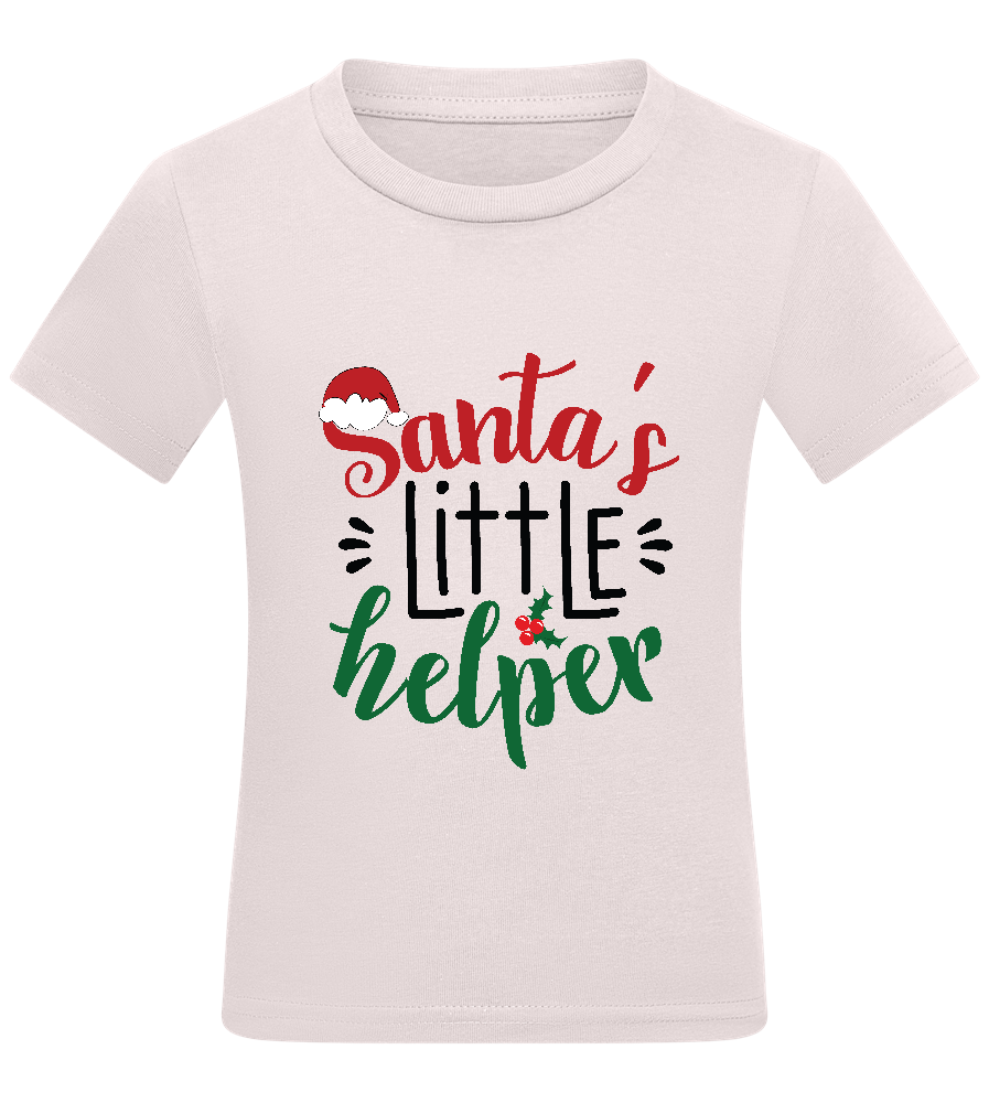 Santa's Helper Design - Comfort kids fitted t-shirt_LIGHT PINK_front