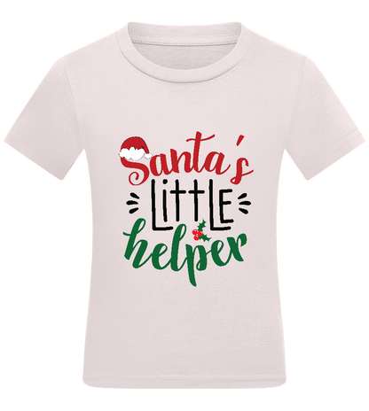 Santa's Helper Design - Comfort kids fitted t-shirt_LIGHT PINK_front