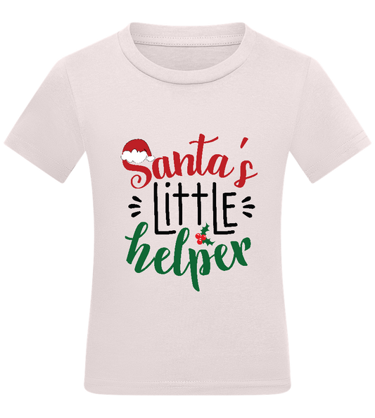 Santa's Helper Design - Comfort kids fitted t-shirt_LIGHT PINK_front