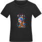 The Sassy Girl Design - Comfort kids fitted t-shirt_DEEP BLACK_front