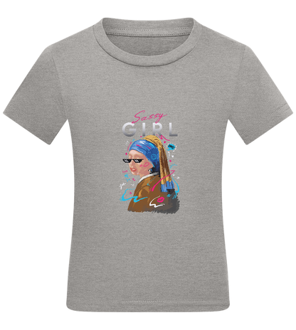 The Sassy Girl Design - Comfort kids fitted t-shirt_ORION GREY_front