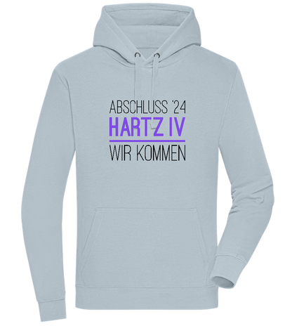 Abschluss '24 Hartz IV Design - Premium unisex hoodie_CREAMY BLUE_front