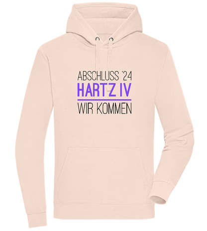 Abschluss '24 Hartz IV Design - Premium unisex hoodie_LIGHT PEACH ROSE_front