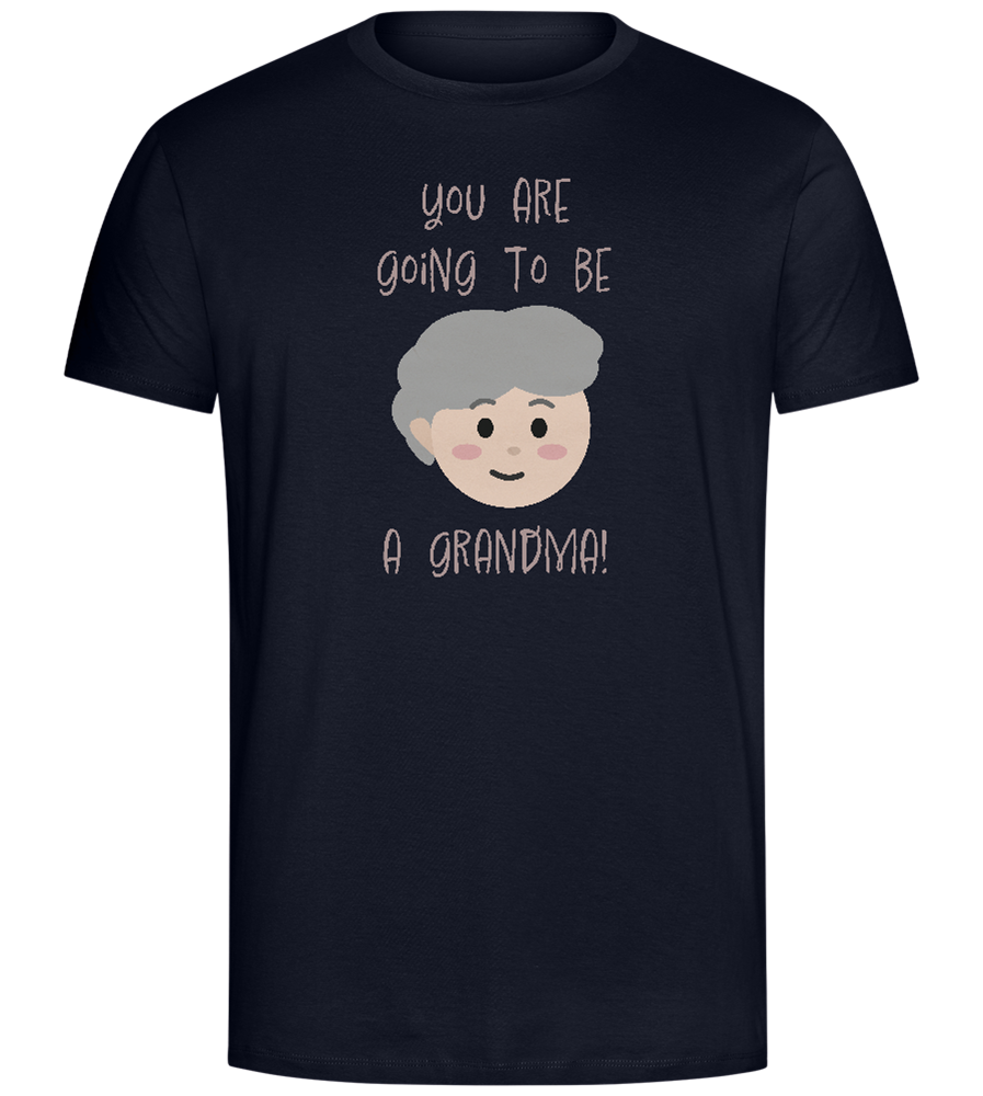 Going To Be A Grandma Design - Comfort Unisex T-Shirt_FRENCH NAVY_front