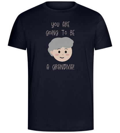 Going To Be A Grandma Design - Comfort Unisex T-Shirt_FRENCH NAVY_front