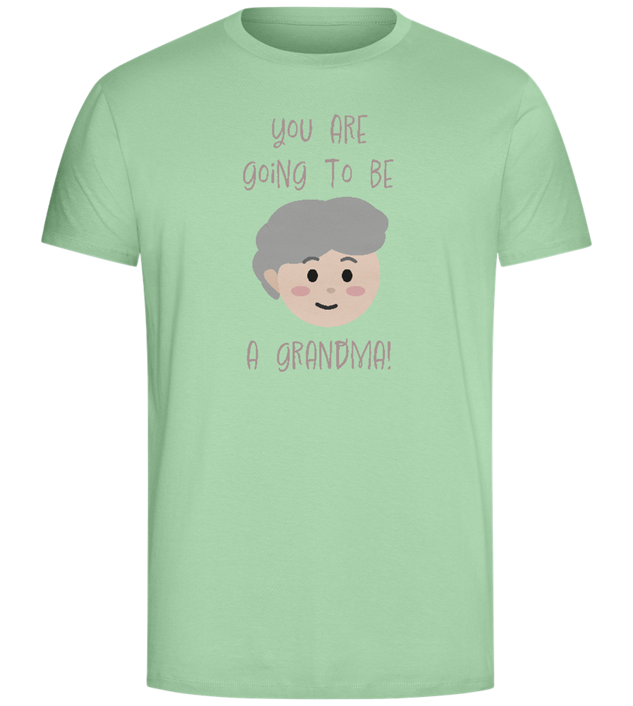 Going To Be A Grandma Design - Comfort Unisex T-Shirt_ICE GREEN_front