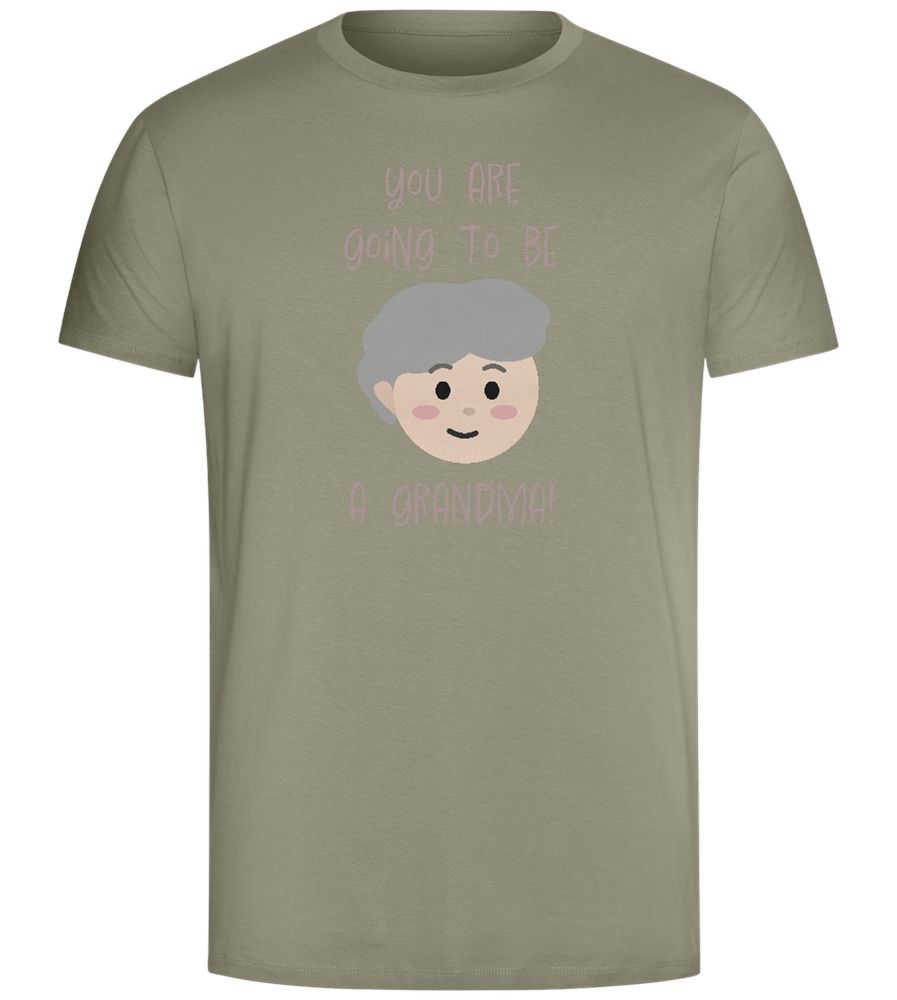 Going To Be A Grandma Design - Comfort Unisex T-Shirt_KHAKI_front