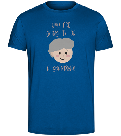 Going To Be A Grandma Design - Comfort Unisex T-Shirt_ROYAL_front