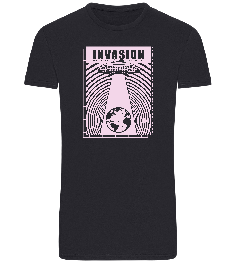 Invasion Ufo Design - Basic Unisex T-Shirt_FRENCH NAVY_front