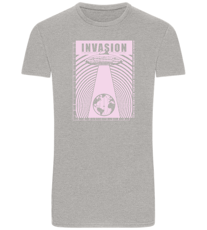 Invasion Ufo Design - Basic Unisex T-Shirt_ORION GREY_front