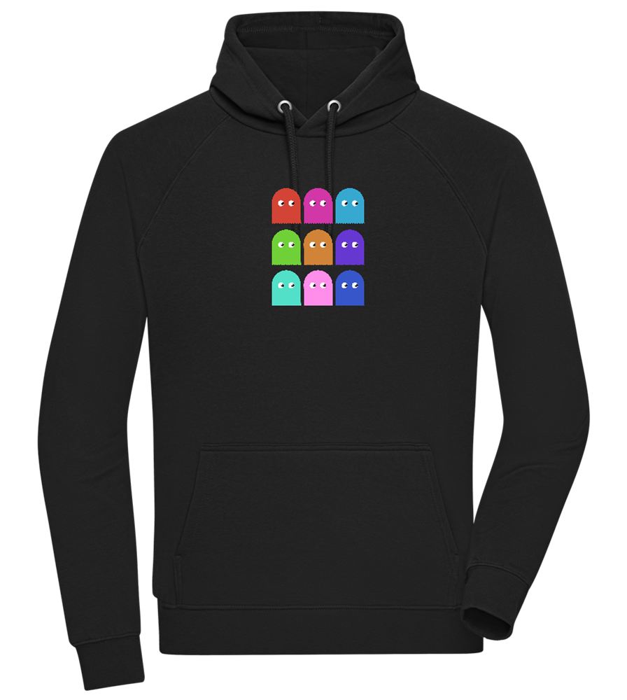 Classic Ghosts Design - Comfort unisex hoodie_BLACK_front