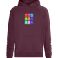 Classic Ghosts Design - Comfort unisex hoodie_BORDEAUX_front