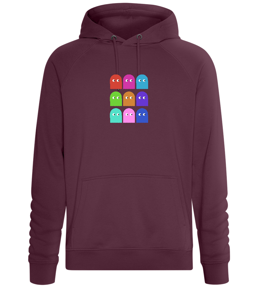 Classic Ghosts Design - Comfort unisex hoodie_BORDEAUX_front