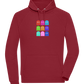 Classic Ghosts Design - Comfort unisex hoodie_BORDEAUX_front