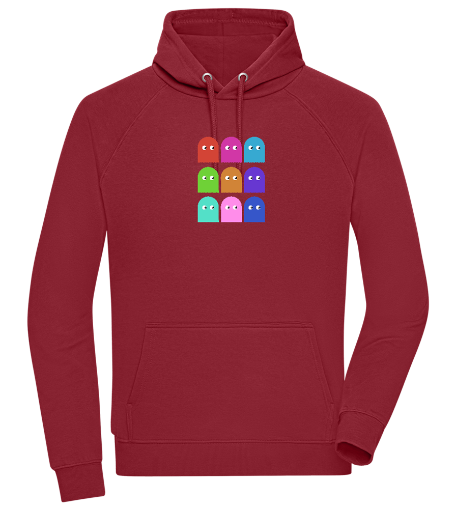 Classic Ghosts Design - Comfort unisex hoodie_BORDEAUX_front