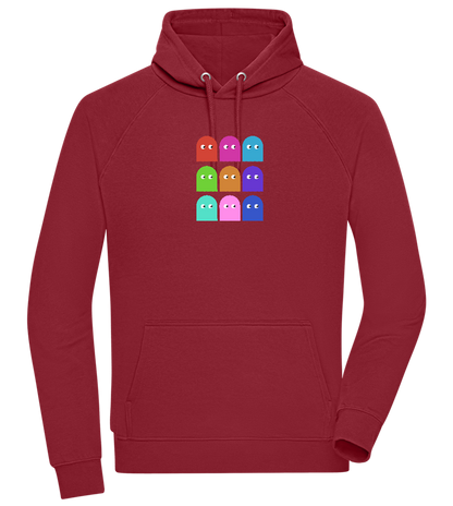 Classic Ghosts Design - Comfort unisex hoodie_BORDEAUX_front