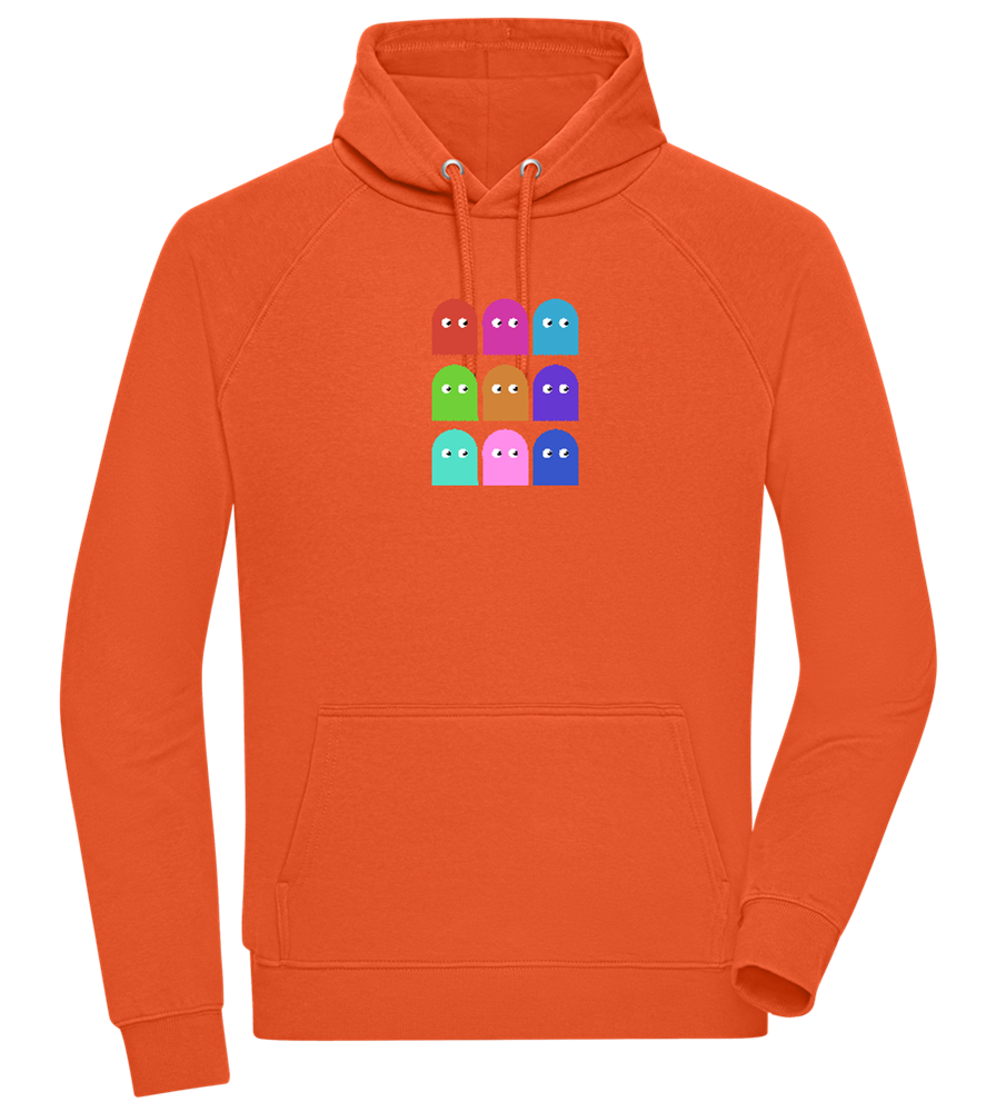 Classic Ghosts Design - Comfort unisex hoodie_BURNT ORANGE_front